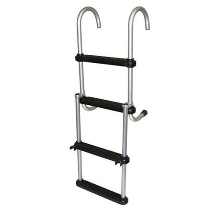 JIF MARINE JIF Marine ASC 4 Step Anodized Aluminum Removable Pontoon Ladder ASC4